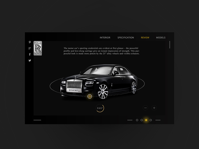 Rolls Royce Phantom Coupe Website Template