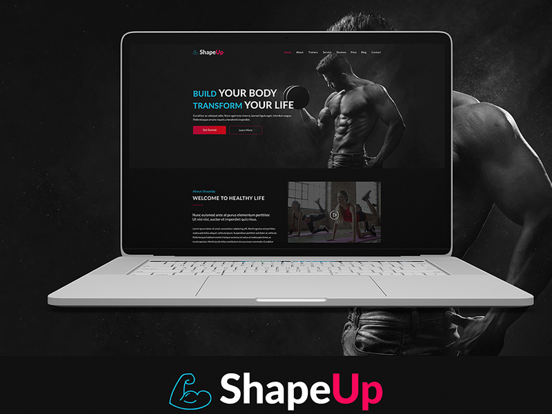 Modèle de site Web shapeup gym
