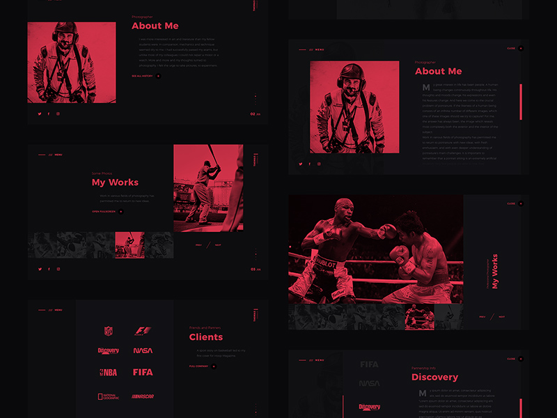 Thomas Oswald – Personal Website Concept