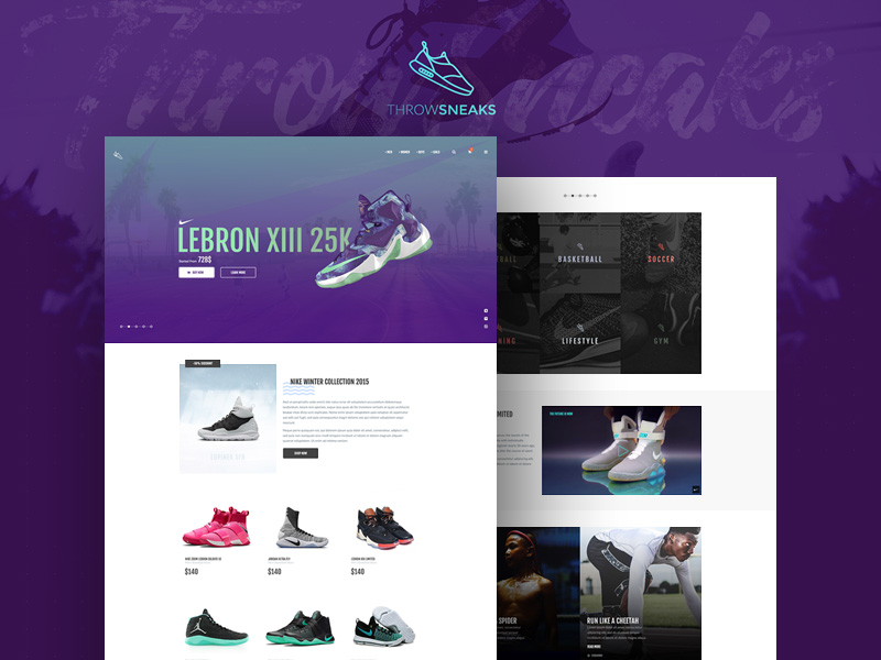 ThrowSneaks Shopping Template