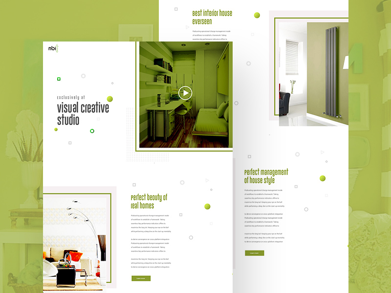 Modèle de site Web creative visual studio