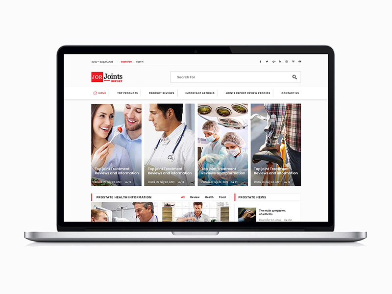 医療ウェブサイトデザイン