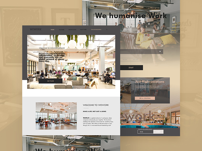 WeWork Redesign Template