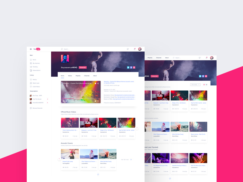 Youtube Redesign Template