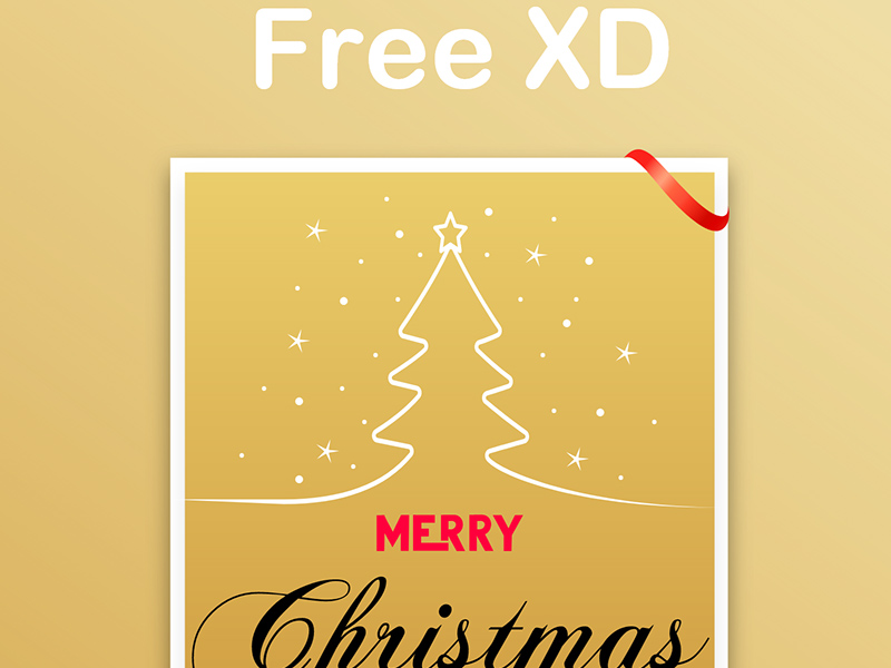 Modèles de cartes de Noël pour Xd