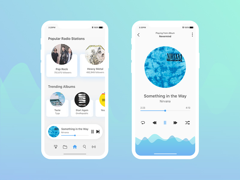 Music App Concept Made With Adobe XD
