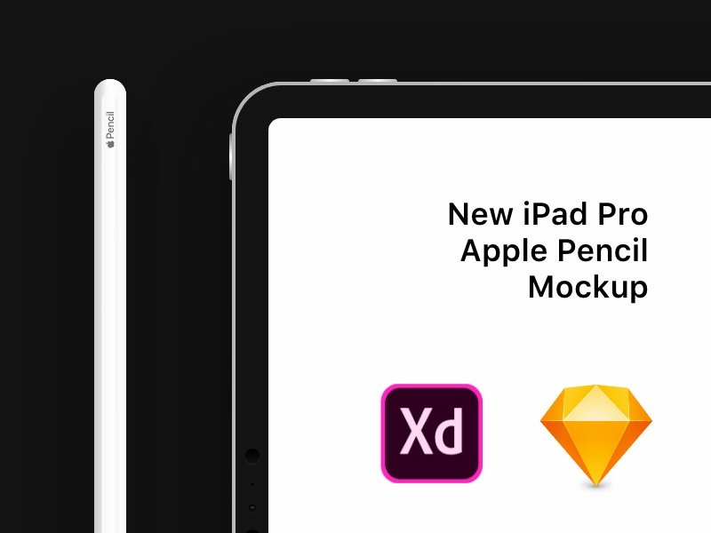 Neues iPad Pro & Apple Pencil Mockup