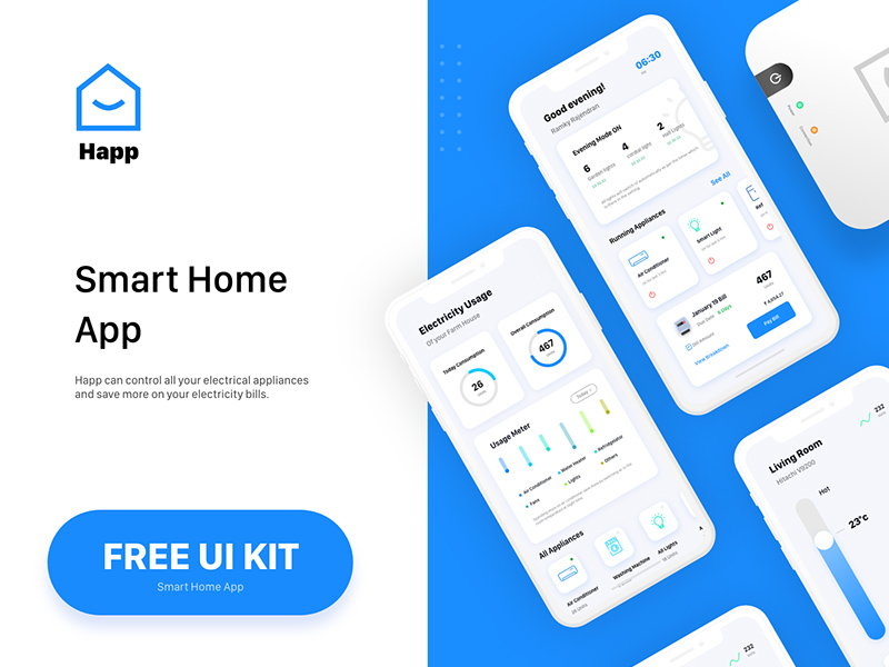 Smart Home App UI & UX Kit