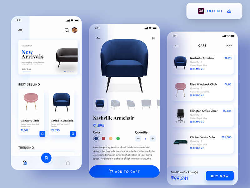 Möbel E-Commerce App Design