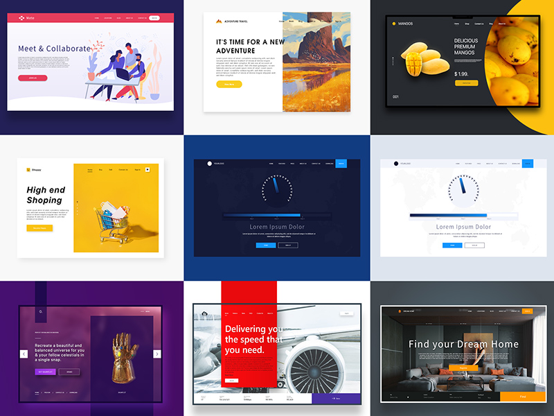 Xd Landing Page Templates