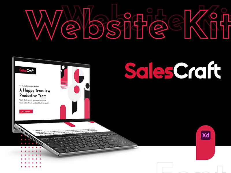 Adobe Xd Website Kit | SalesCraft