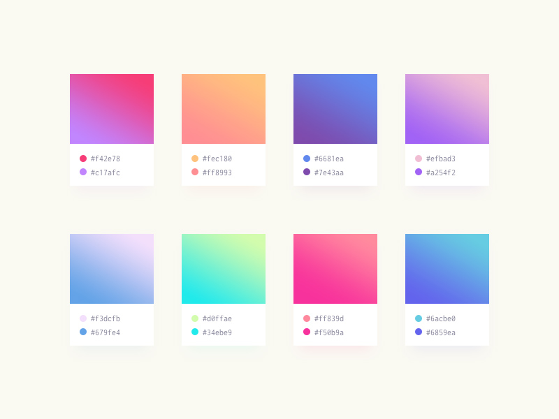 Soft Gradients Made With Adobe XD