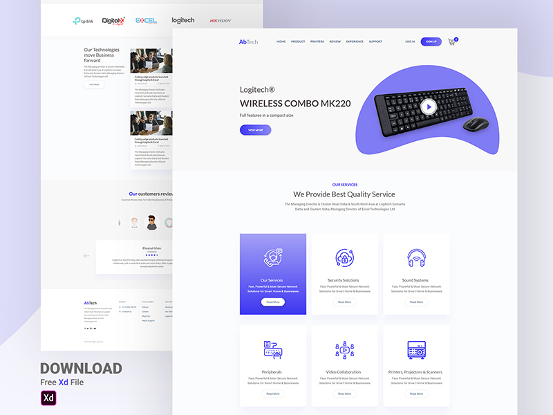 Tech Product Home Page Template
