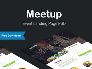 Meetup – Event Landing Page