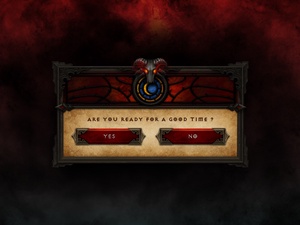 Diablo Dialog Box