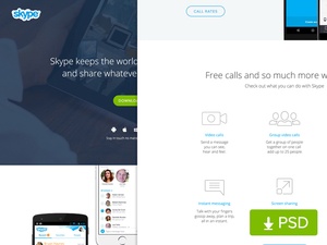 Neugestaltung der Skype-Website