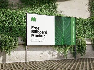 Айви баннер Billboard Mockup