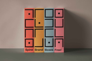 Boxes Spine Mockup