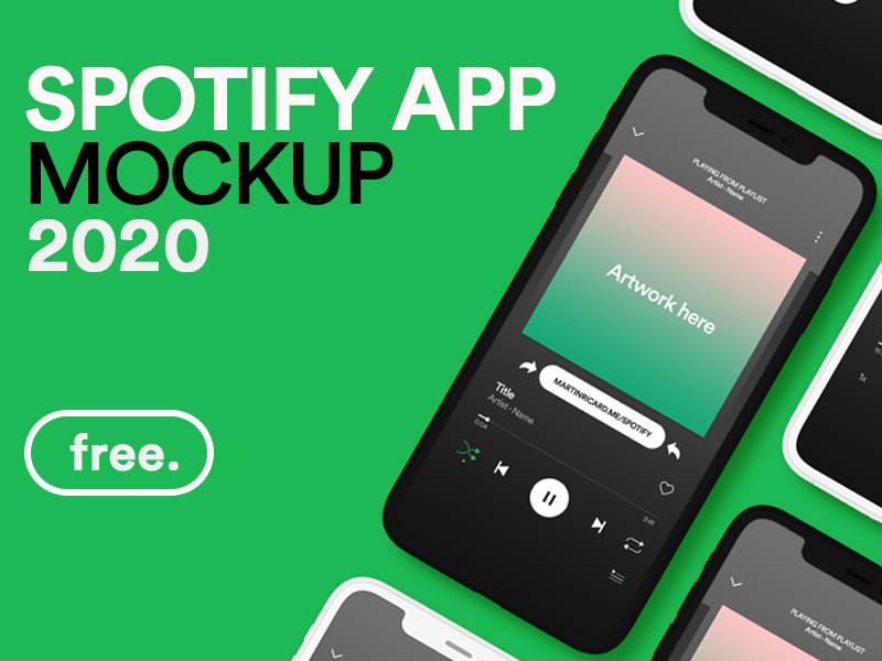 Download Spotify App Ui Mockup Free Psd Templates