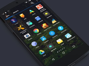 Android App Значок Меню Mockup