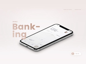Банковский дизайн пользовательского интерфейса приложения