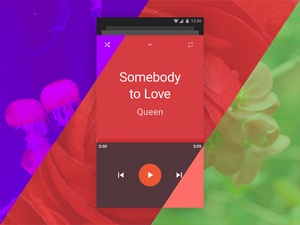 Material Design Color Scheme for Music Players
