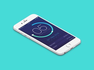 時計アプリの UI デザイン