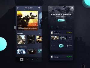 CS:GO Spiel App Design