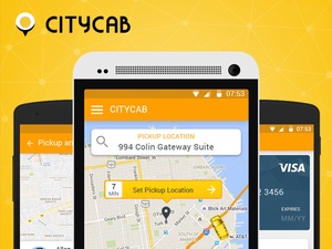 Uber-Like Taxi App UI