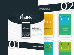 Find Me – Interfaz de usuario de la aplicación móvil