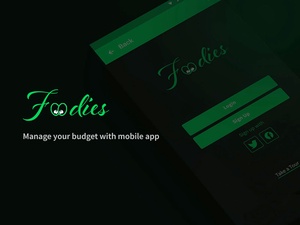 Foodies Мобильное приложение Ui
