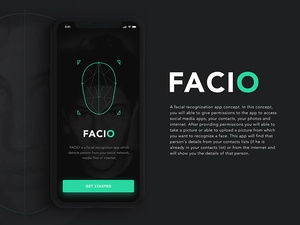 Gesichtserkennung App Design