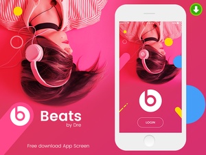 Мобильный дизайн приложения - Beats по Dre