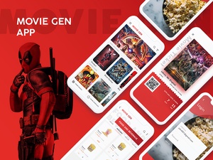 Diseño de la interfaz de usuario de la aplicación MoviesGen