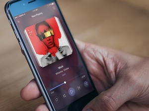 Musik-Player-App-Bildschirm
