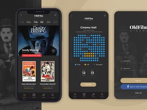 OldFilm - France | Cinema Mobile App Design