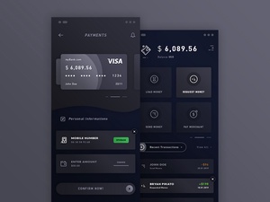 Payments & Wallet iOS App Design Template