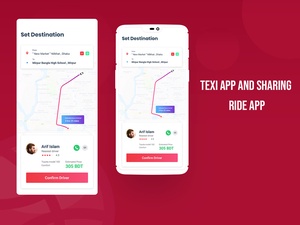 Ride-Sharing-App-Konzept