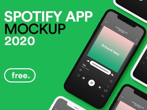 Maquette de l’interface utilisateur de l’application Spotify
