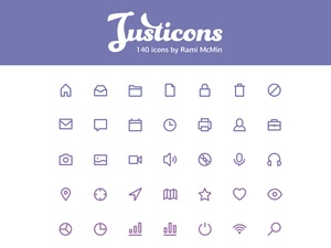 Justicons — 140 иконок инсульта