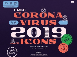 Icônes Corona Virus (COVID-19)