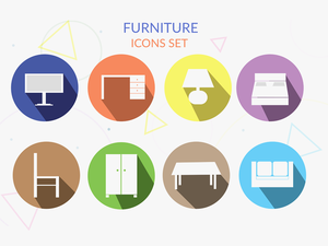 Conjunto de iconos de muebles