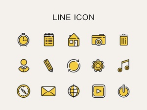 Iconos de línea
