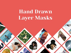 18 Hand gezeichnete Schicht Masken