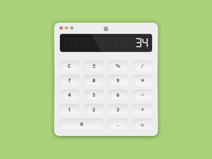 Concepto de calculadora de Apple
