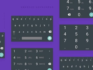 Clavier Android Material Dark