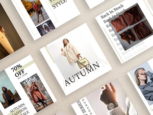 Modèle de publication Instagram élégant |L'automne