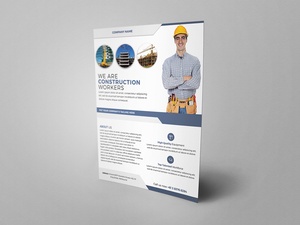 Construction Service Flyer Template