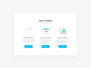 How It Works Section UI