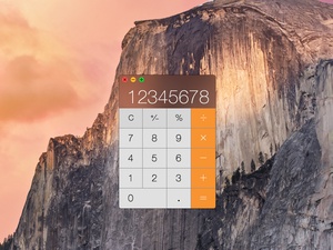 Calculadora de Apple OS X Yosemite